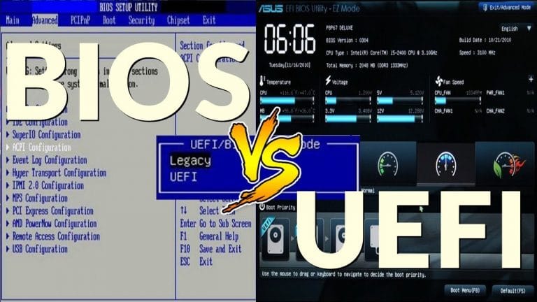BIOS vs. UEFI